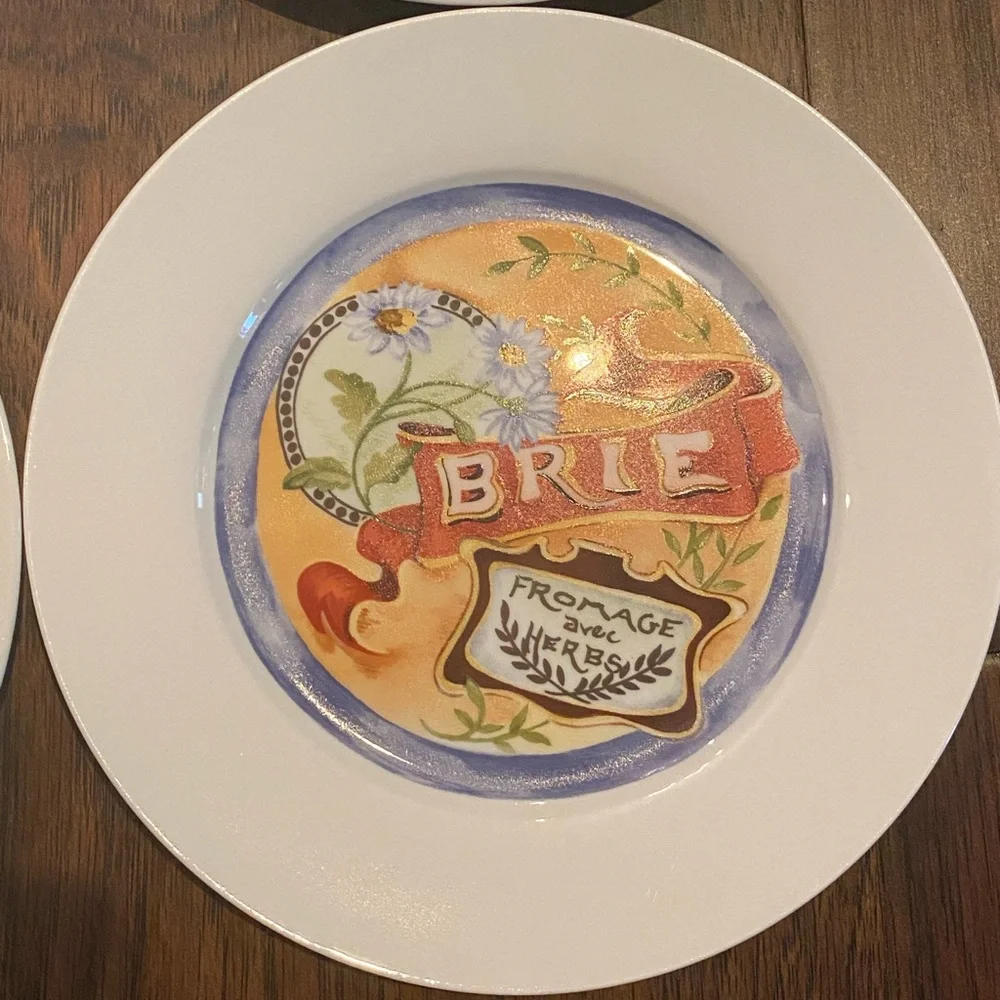 Restoration Hardware set of 4 cheese plates in Box